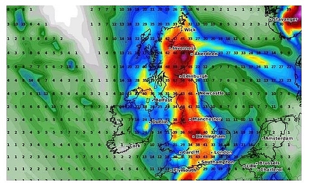 UK and europe weather forecast latest, october 5: record breaking rainfall thunderstorms savage britain
